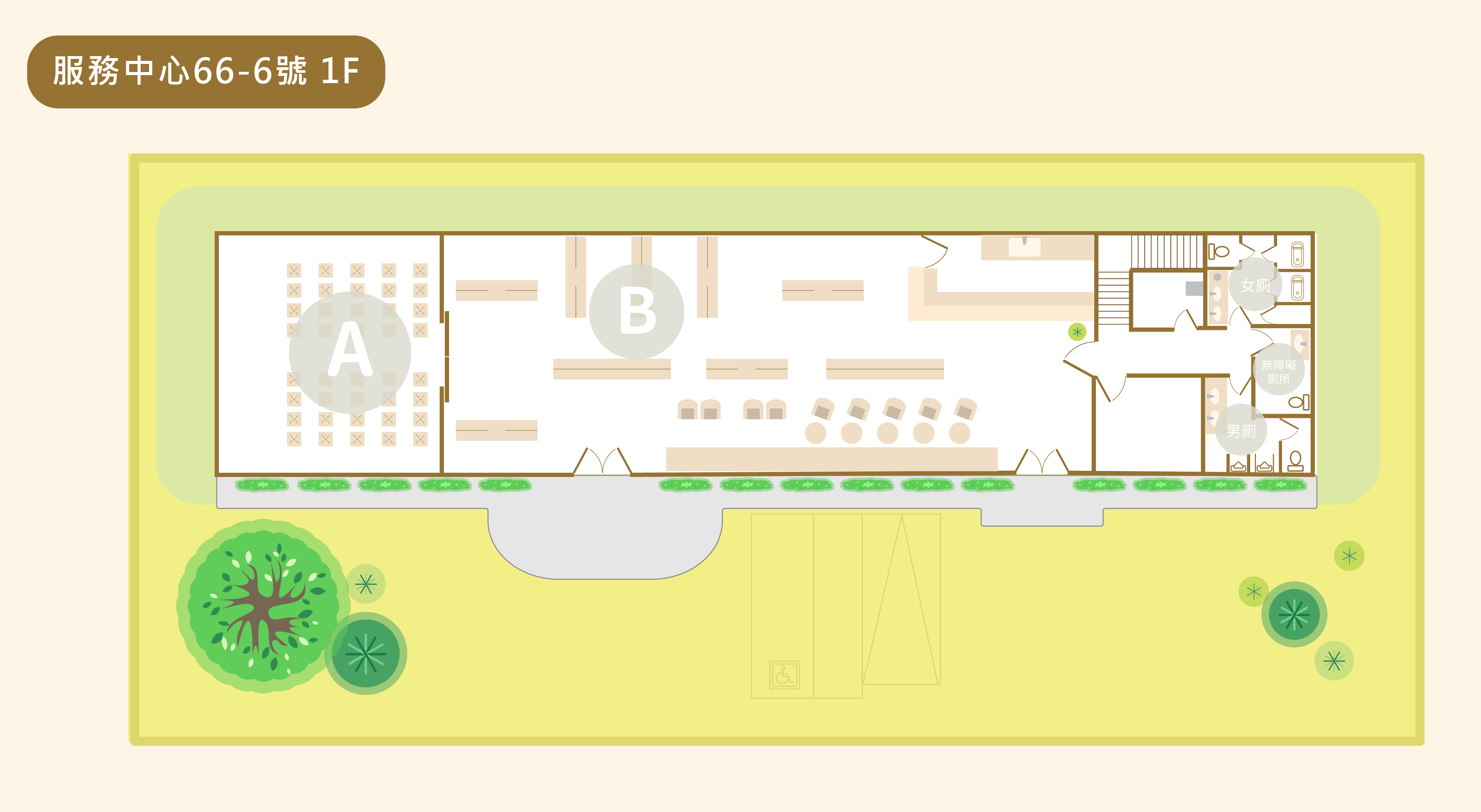 服務中心 1F 平面地圖