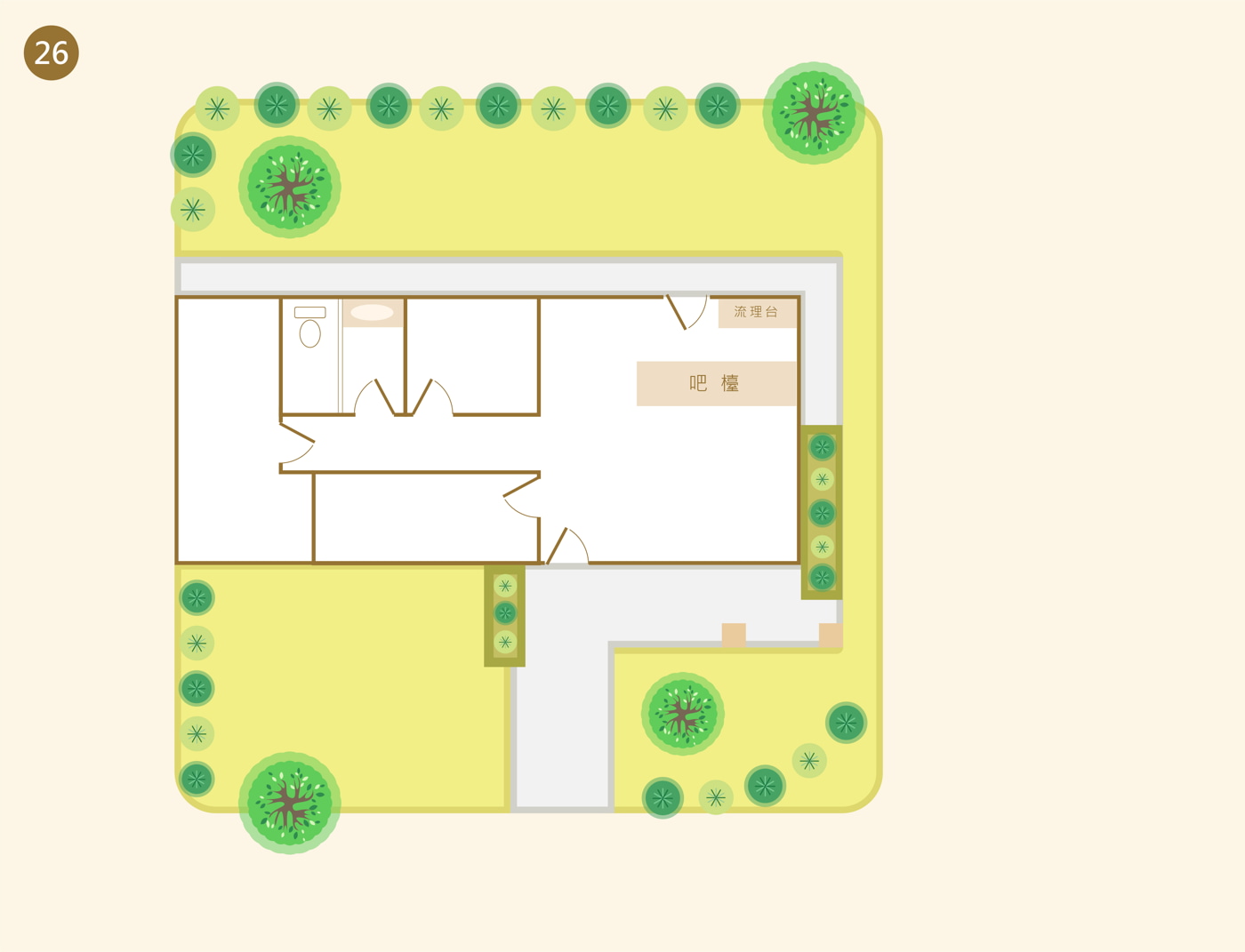 光華路三段 26 號平面地圖