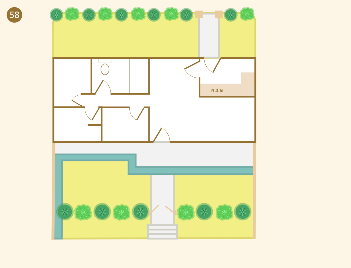 光華路 58 號平面地圖