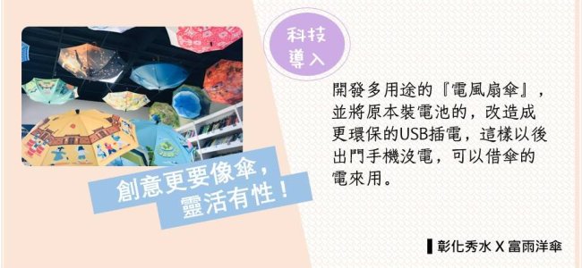 【科技加油讚】彰化秀水 x 富雨洋傘