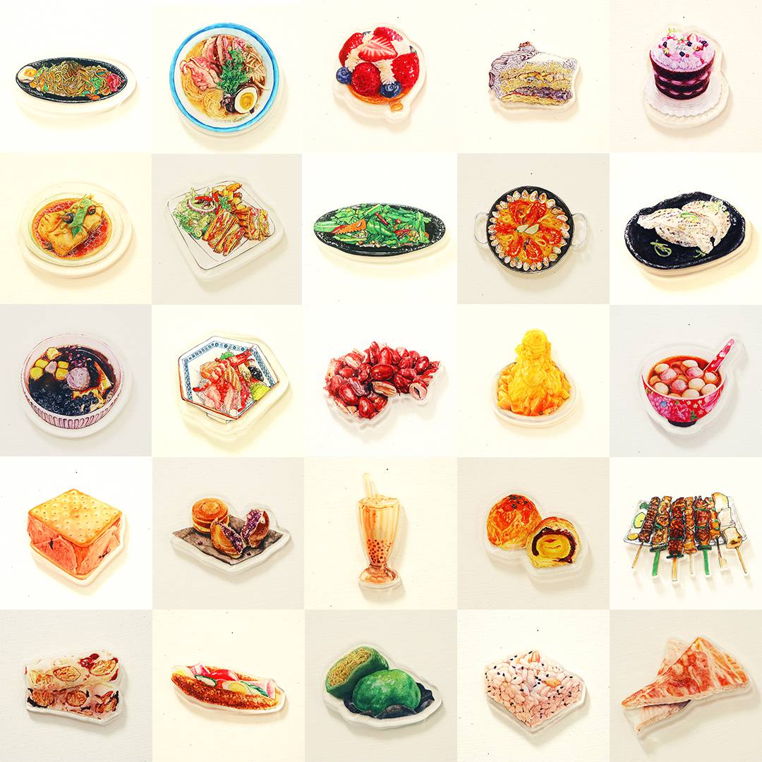 手繪美食磁鐵/冰箱貼