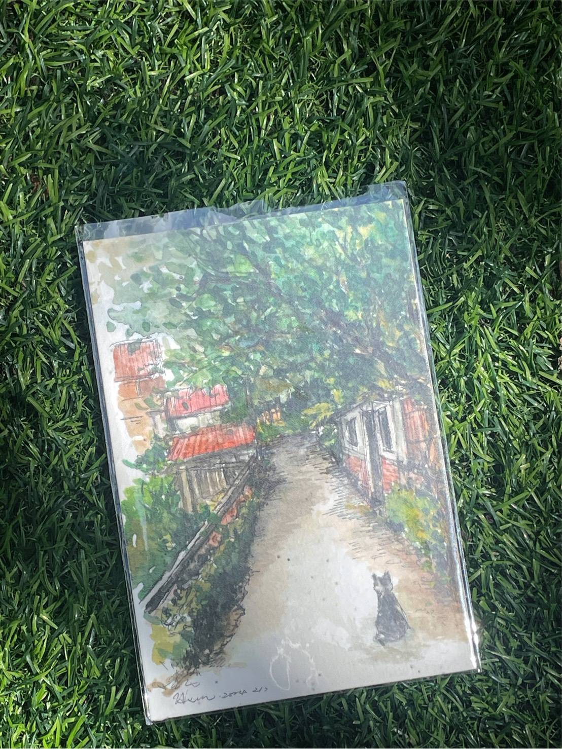 種子明信片貓咪街景版